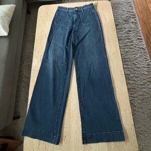 Banana Republic High Rise Wide Leg Jeans